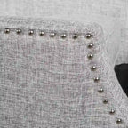 Fauteuils inclinables en tissu traditionnel avec bord clouté par
