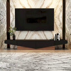 Black&White color scheme TV Cabinet,Entertainment center with 2Drawers - 78.7W