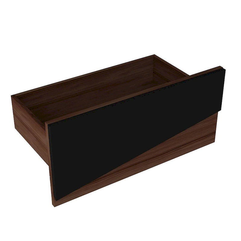 Black&White color scheme TV Cabinet,Entertainment center with 2Drawers - 78.7W