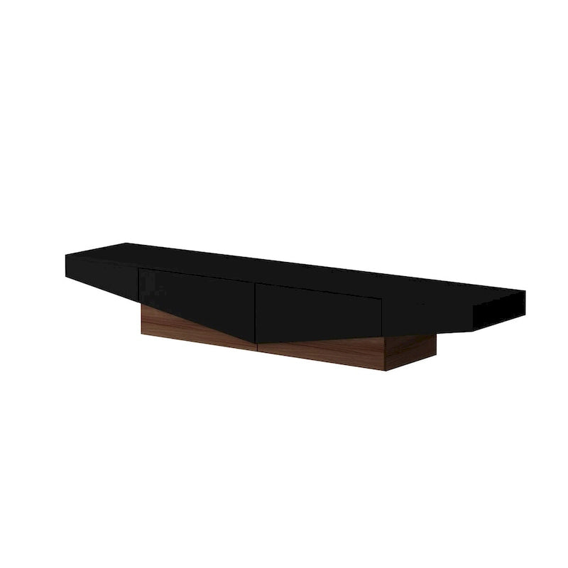 Black&White color scheme TV Cabinet,Entertainment center with 2Drawers - 78.7W