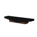 Black&White color scheme TV Cabinet,Entertainment center with 2Drawers - 78.7W