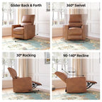 Fauteuil inclinable pivotant et coulissant