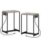 Tables de chevet (lot de 2) avec station de charge