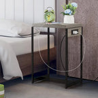 Tables de chevet (lot de 2) avec station de charge