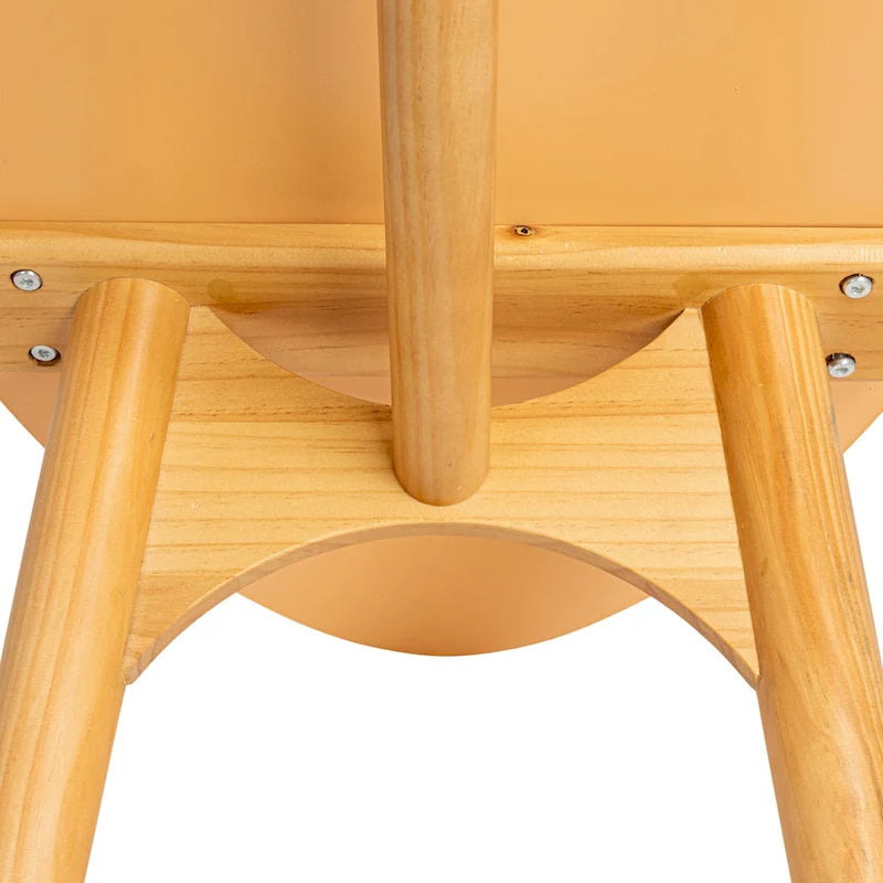 Striped Surfboard Oval Coffee Table, Multicolor