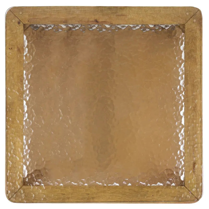 Glass Top Accent Table - 22Wx22Dx21H