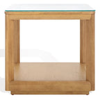 Table d'appoint à plateau en verre - 22larg.x22prof.x21haut.