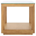 Table d'appoint à plateau en verre - 22larg.x22prof.x21haut.